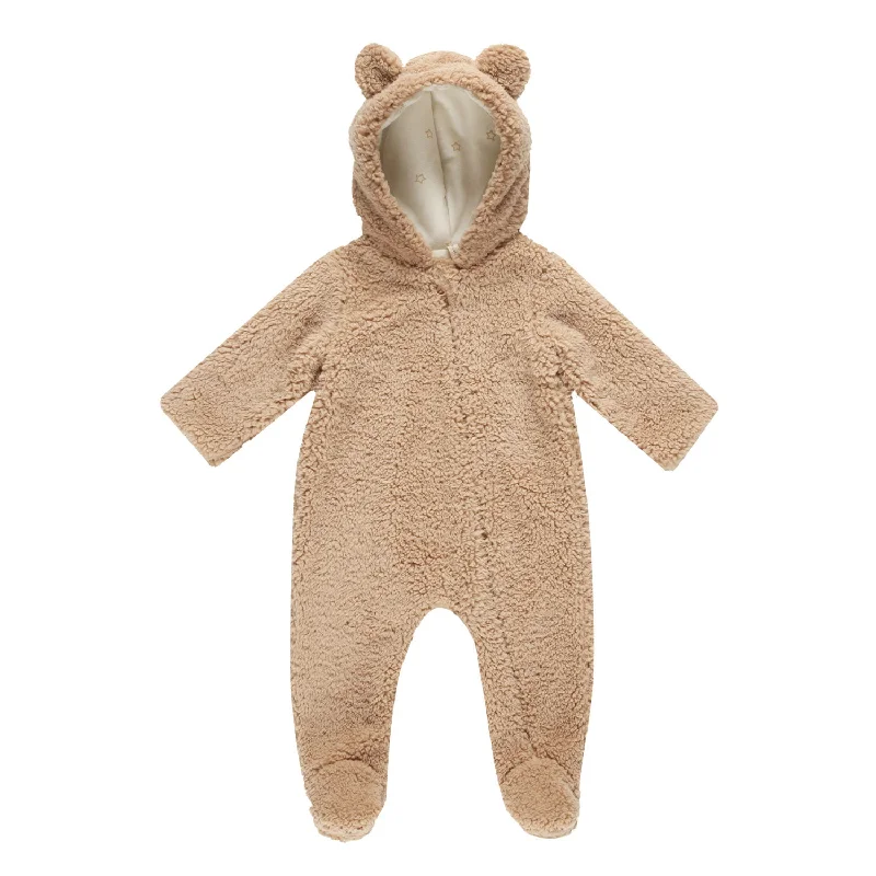 Bear Jumpsuit - Beige