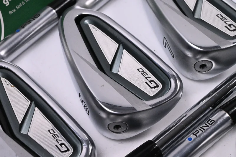 Ping G730 Irons / 5-PW+GW / Blue Dot / X-Flex Dynamic Gold Mid X100 115 Shafts