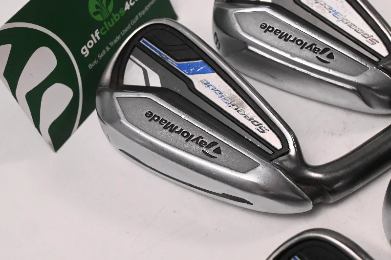 Left Hand Taylormade Speedblade Irons / 7-PW+AW / Regular Speedblade 85 Shafts