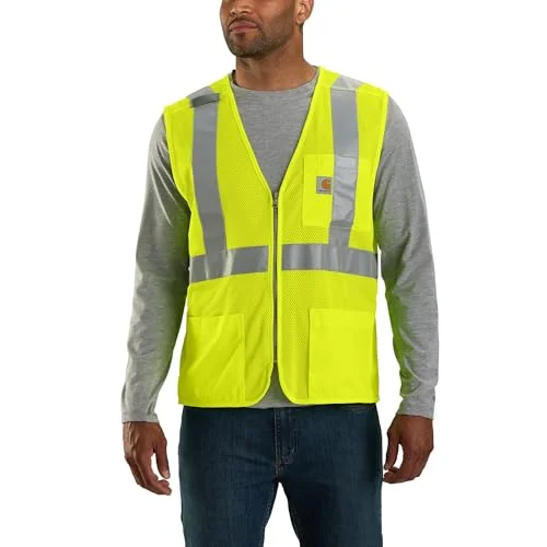 Carhartt 106171 Mens High-visibility Mesh Multi-pocket Class 2 Vest