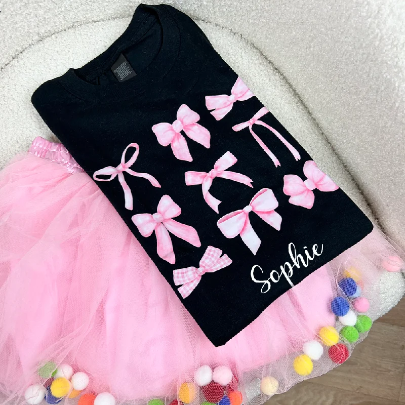 Coquette Bows Personalised Tee & Tutu Set