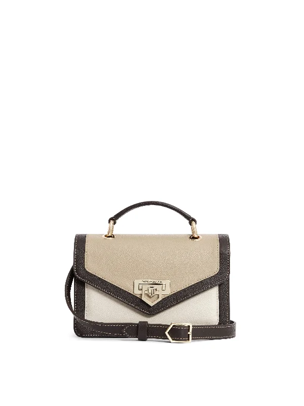 Loxley Mini Cross Body Bag - Neutral Tri-Colour Leather