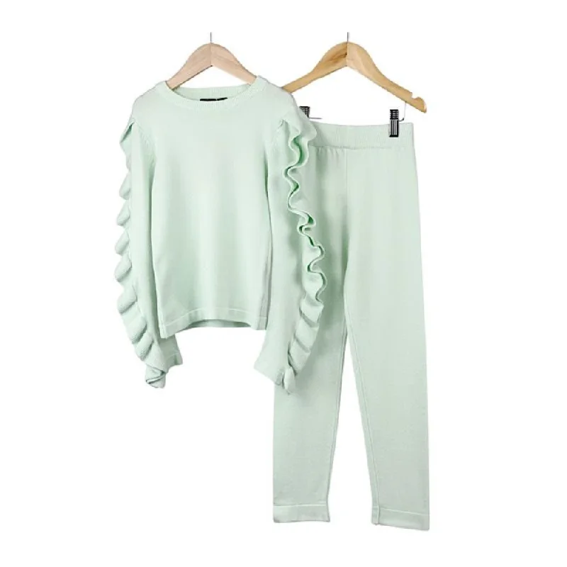 Little Luxe LDN Ruffle Frill Co-Ord Set- Mint