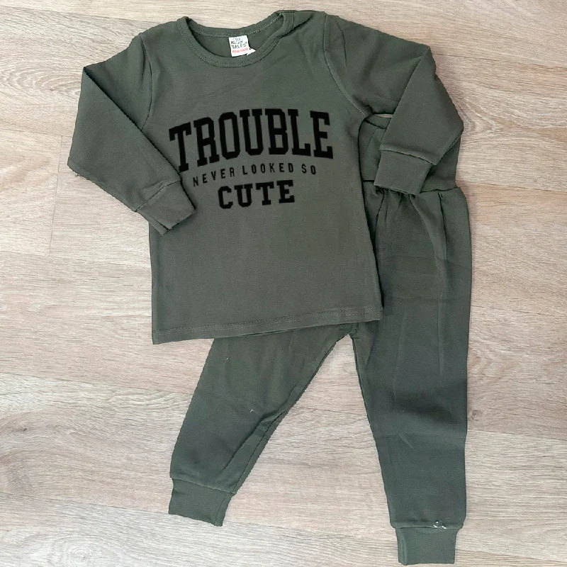 Trouble Never Looked So Cute Lounge Set