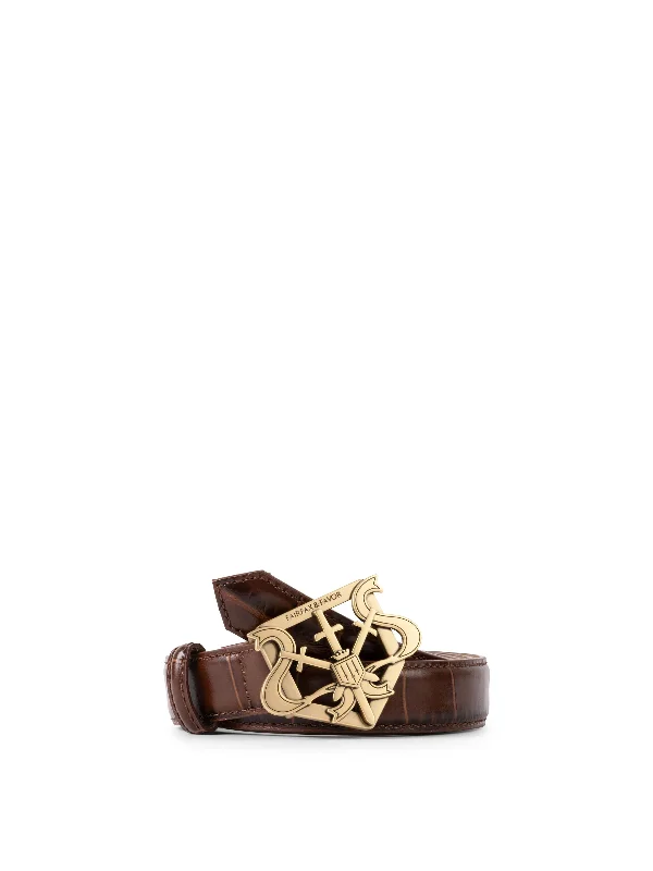 Clarence Belt - Conker Leather