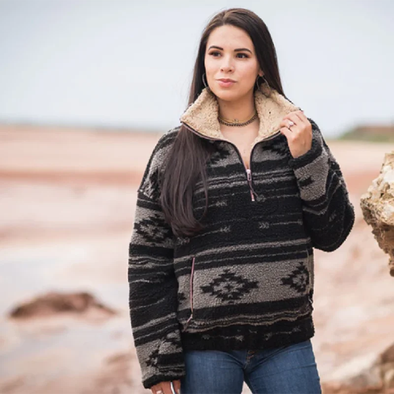 STS Ranchwear Women's Roxie Grey/Black Pullover