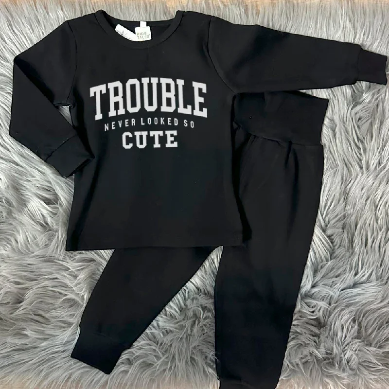 Trouble Never Looked So Cute Lounge Set