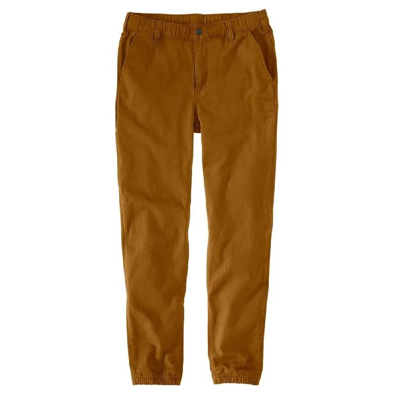 Carhartt 106889 Men's Rugged Flex® Relaxed Fit Canvas Jogger Pant - 42W x Regular - Carhartt Brown