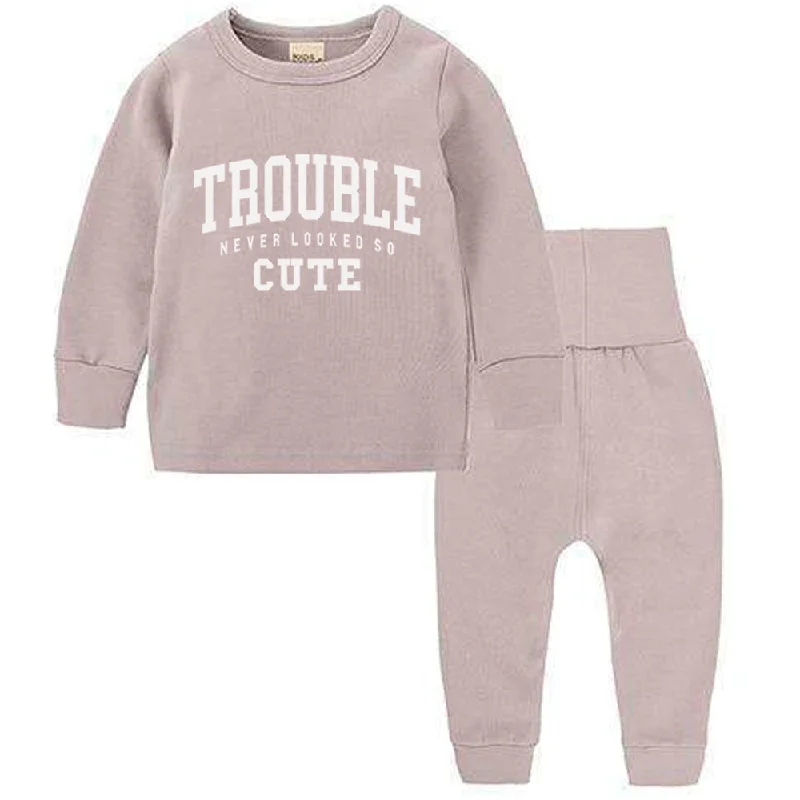 Trouble Never Looked So Cute Lounge Set