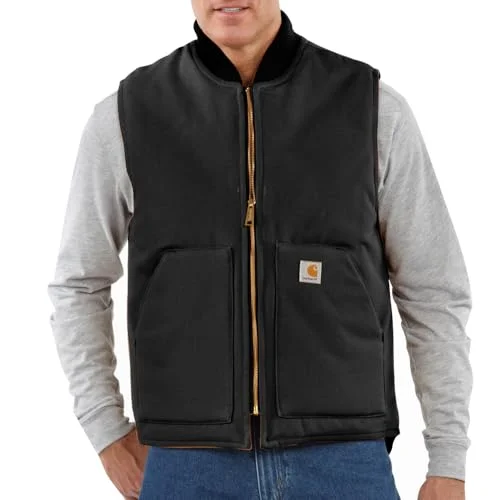 Carhartt 106676 Men's Relaxed Fit Firm Duck Insulated Rib Collar Vest