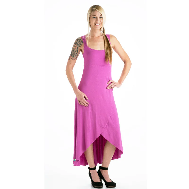 Grace Asymmetrical Maxi Tank Dress - Orchid