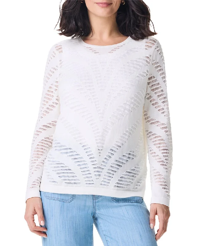 Nic+Zoe Placed Pointelle Sweater