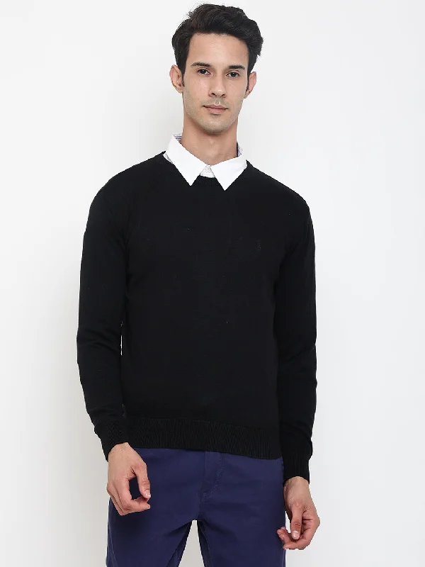 Men Black Sweater