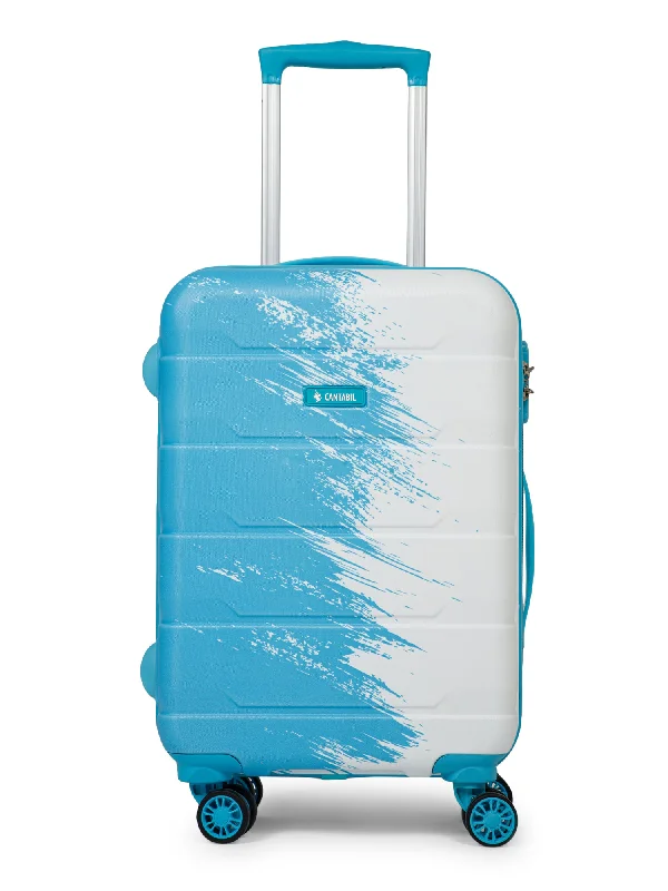 Unisex Sky Blue Fashion Hard Luggagae Trolley Bag