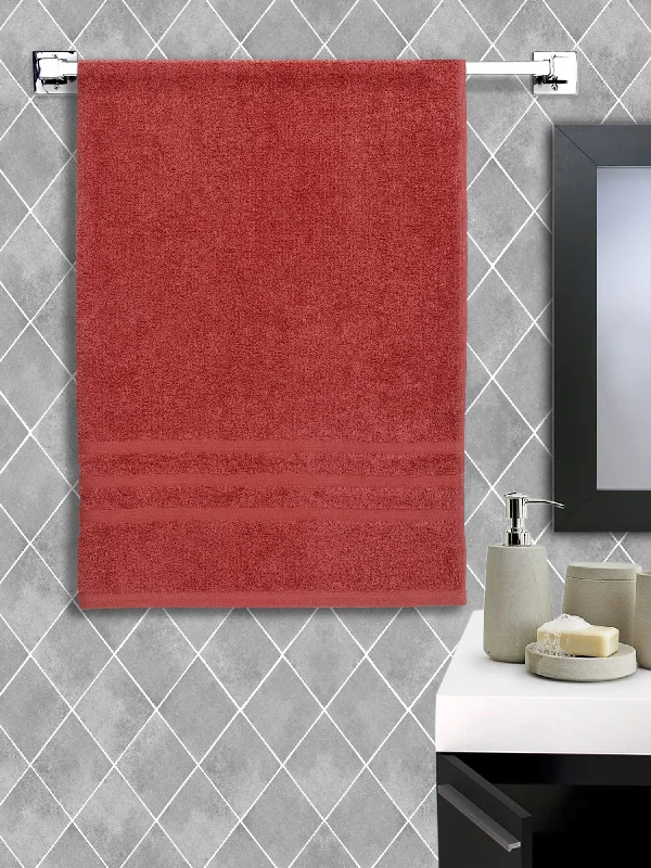 Unisex Coral Basic Terry Bath Towel