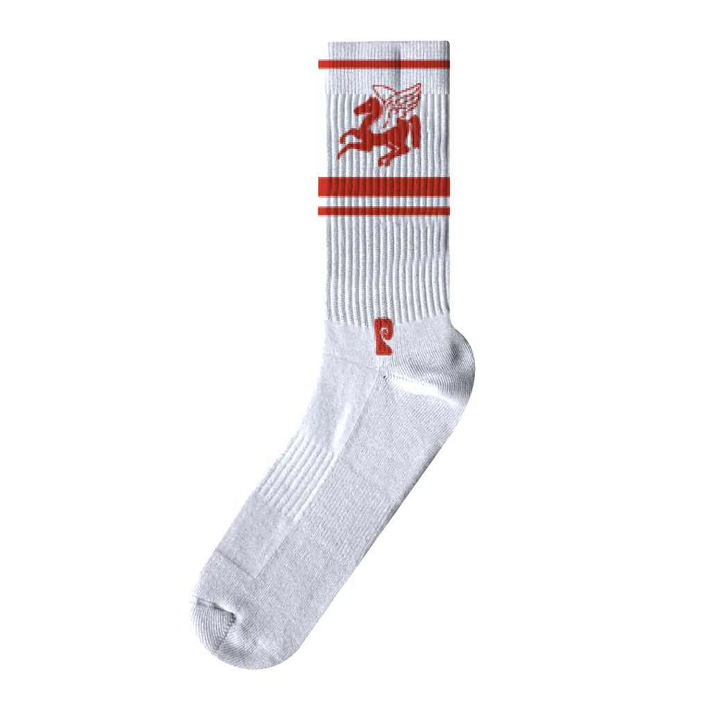 Psockadelic HORSE POWER Psocks - White