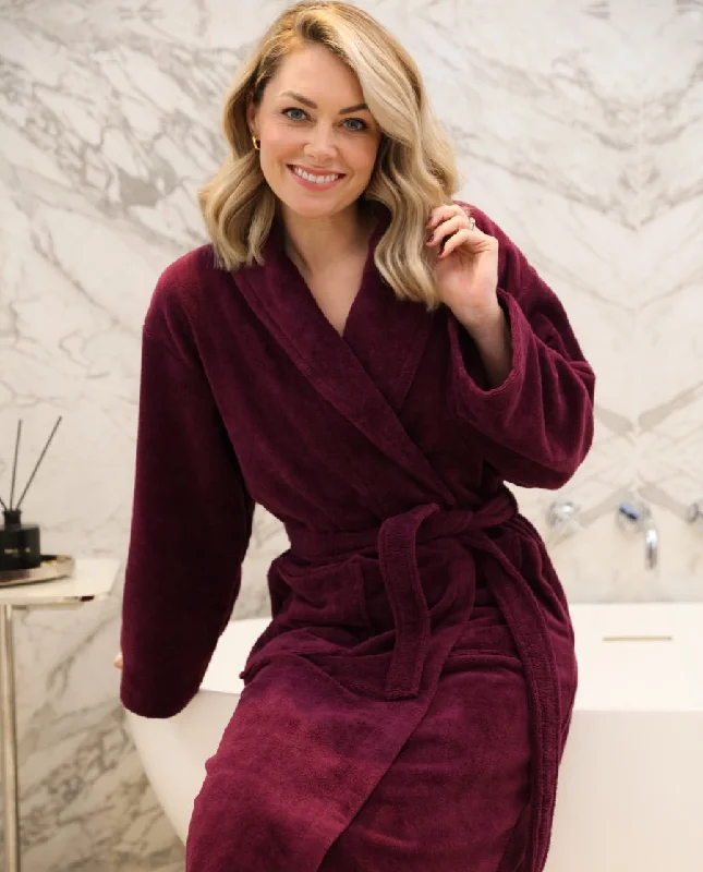 Christy Cosy Robe - Wine