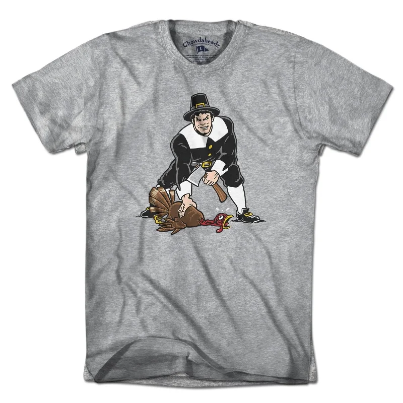 Three Point Stance Thanksgiving Pilgrim T-Shirt