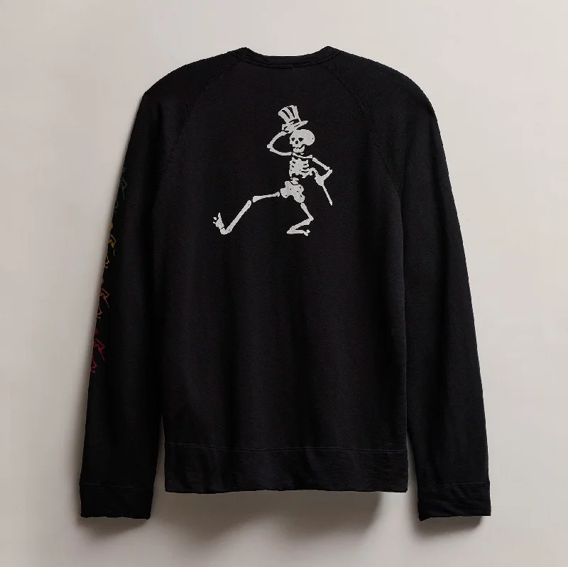 Men's Grateful Dead Dancing Skeleton Sweatshirt - Black