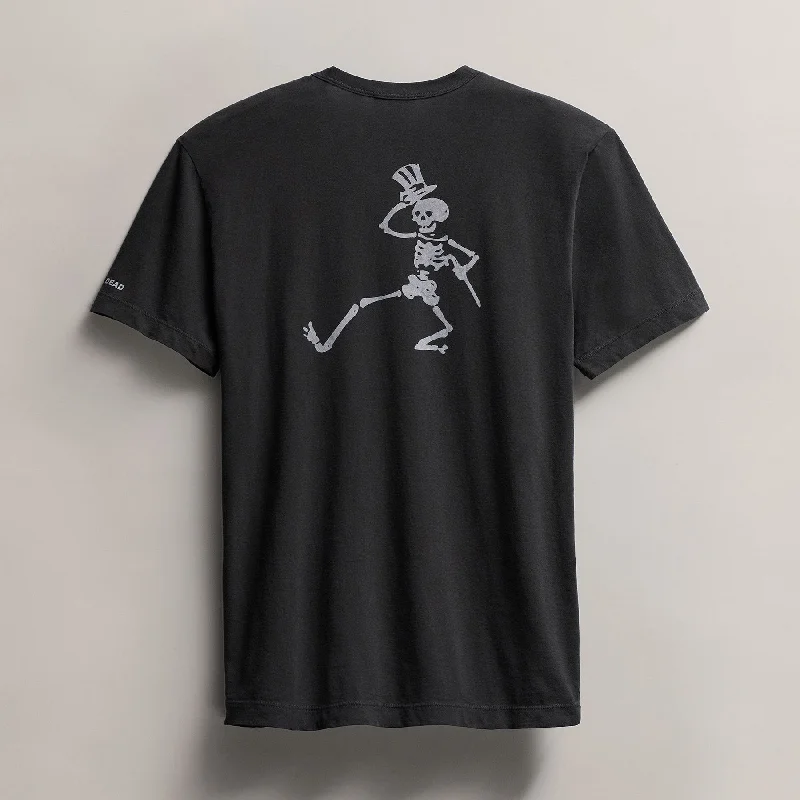 Men's Grateful Dead Dancing Skeleton Short Sleeve Tee - Carbon Pigment