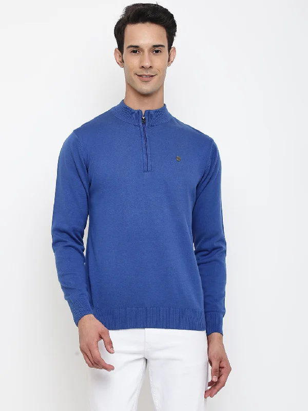 Men Blue Sweater