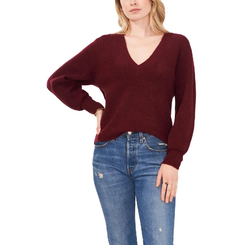 Womens V Neck Shirt Pullover Sweater