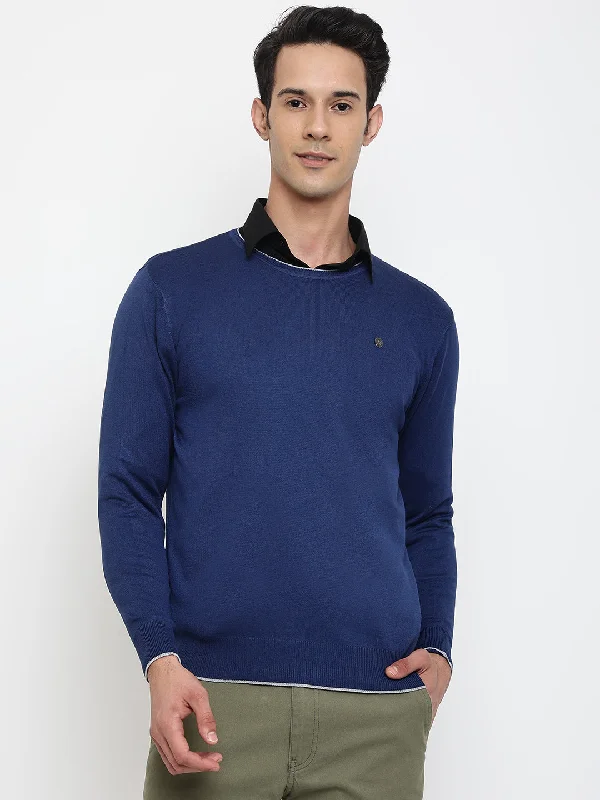 Men Blue Sweater