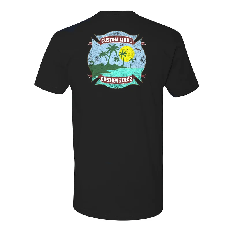 Customized Tropical Fire Station Premium T-Shirt