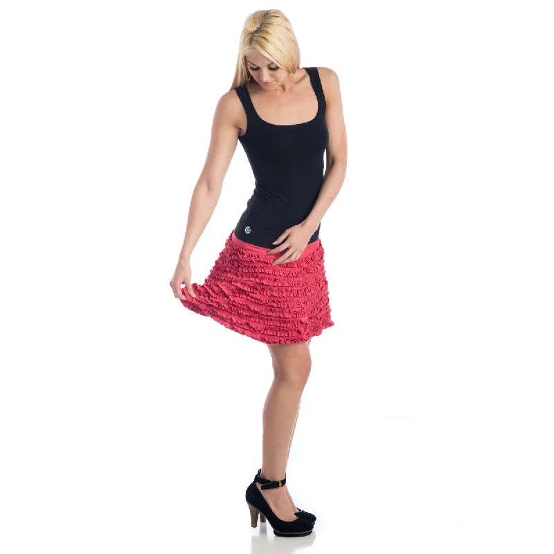 Grace Ruffled Mini Skirt watermelon