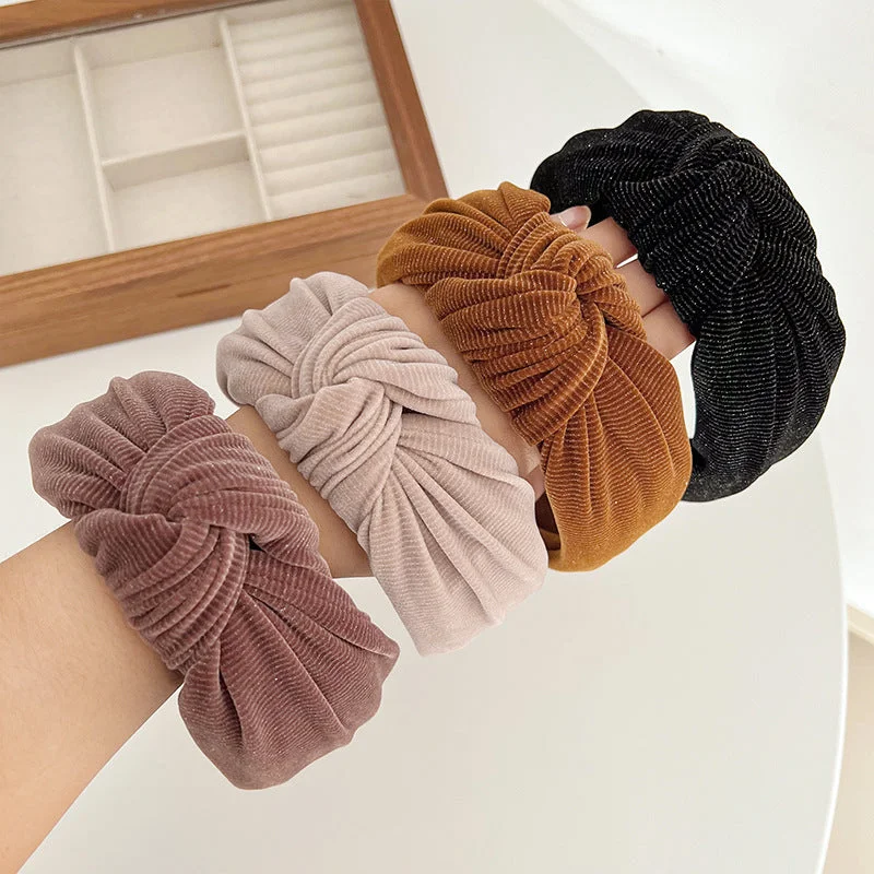 Corduroy Wide Knot Headband