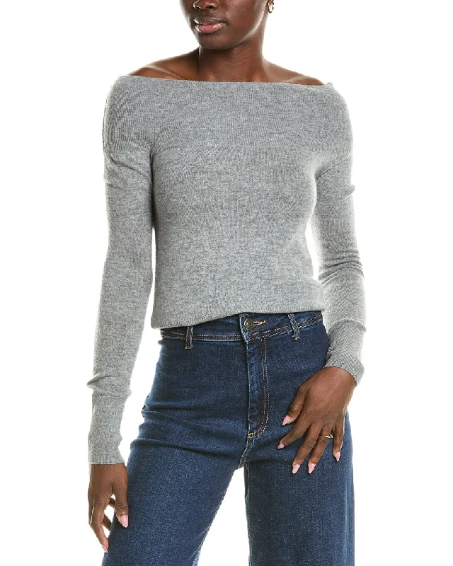 Brodie Cashmere Wool & Cashmere-Blend Off The Shoulder Jumper