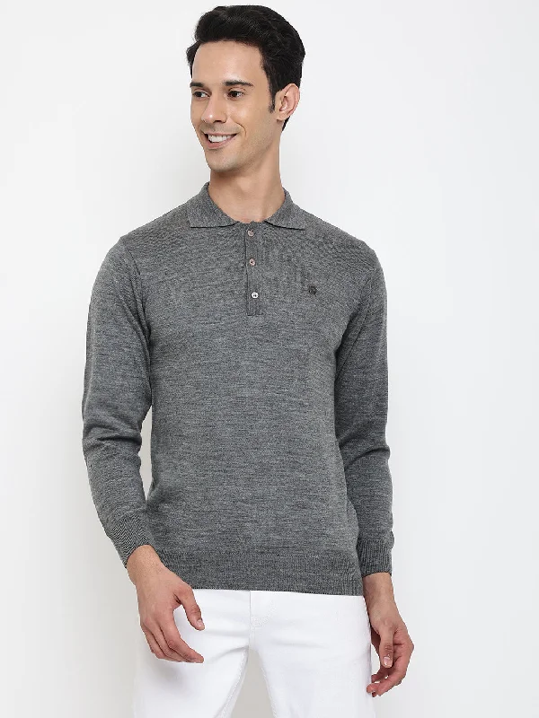 Men Grey Sweater