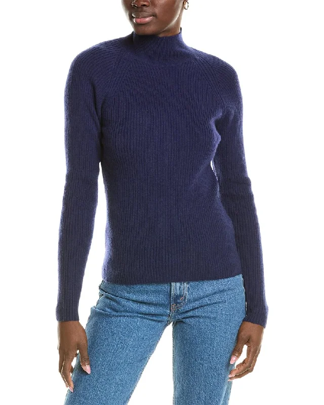 Brodie Cashmere Wool & Cashmere-Blend Skinny Mock Neck Jumper