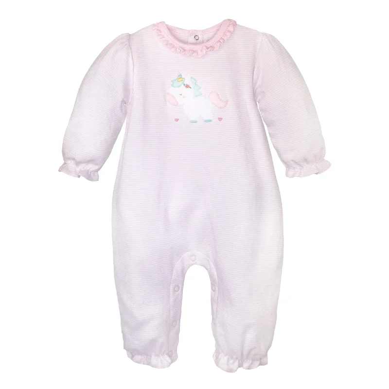 Girls L/S Unicorn Romper