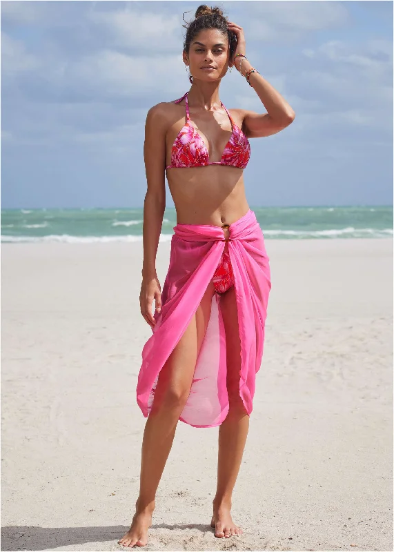 Sarong Cover-Up - Hot Pink