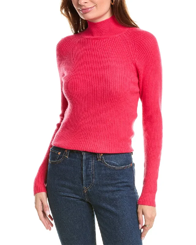 Brodie Cashmere Wool & Cashmere-Blend Skinny Mock Neck Jumper