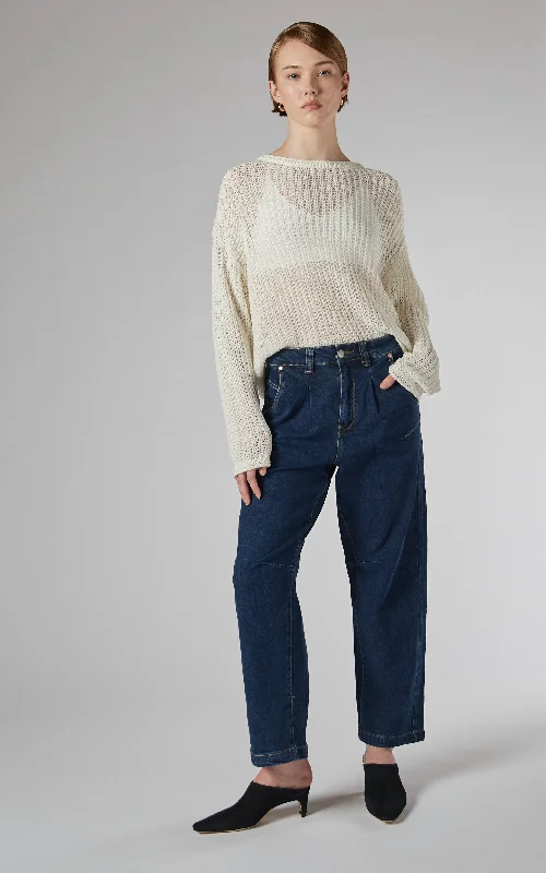 Alaia Blue Tapered Jeans