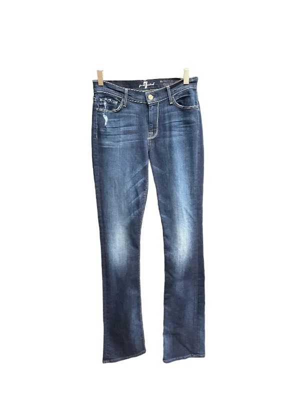 Blue Denim Jeans Boot Cut 7 For All Mankind, Size 2