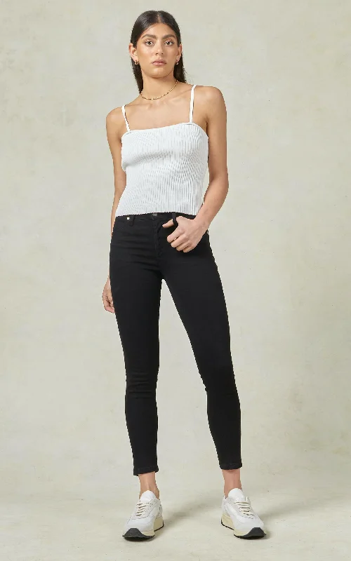 Lauren Mid Rise Black Jeans