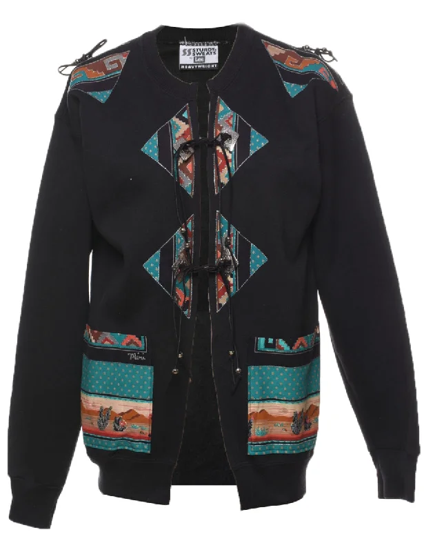 Lee Patchwork Printed Sweatshirt - L