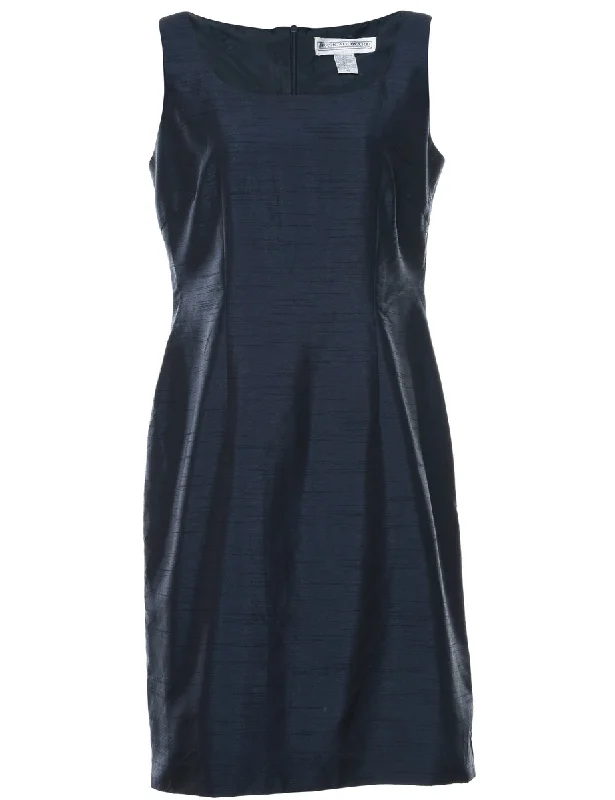 Navy Evening Dress - M