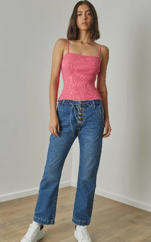 Unwind Denim Ankle Length Pants