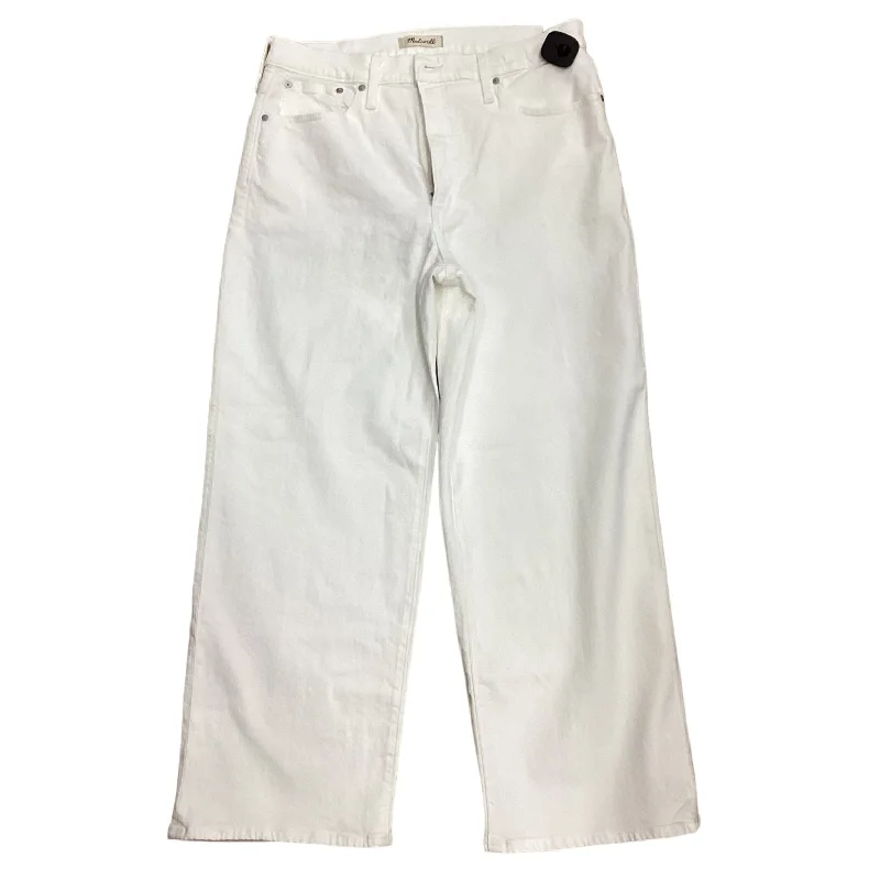 White Jeans Cropped Madewell, Size 12