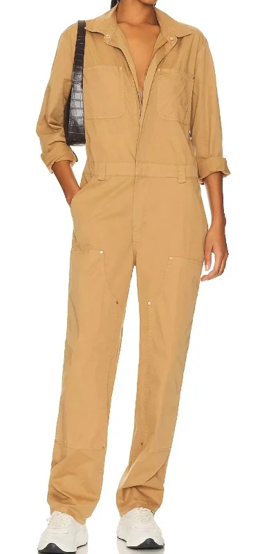 Abigail Carpenter Jumpsuit In Toffee