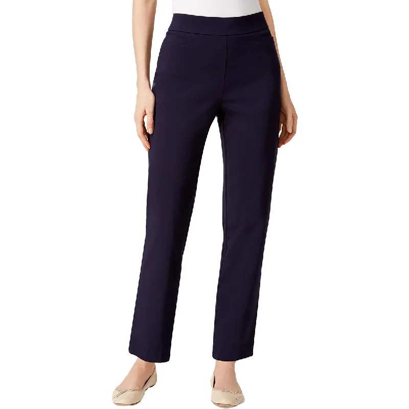 Alfred Dunner Womens Petites Solid Stretch Skinny Pants