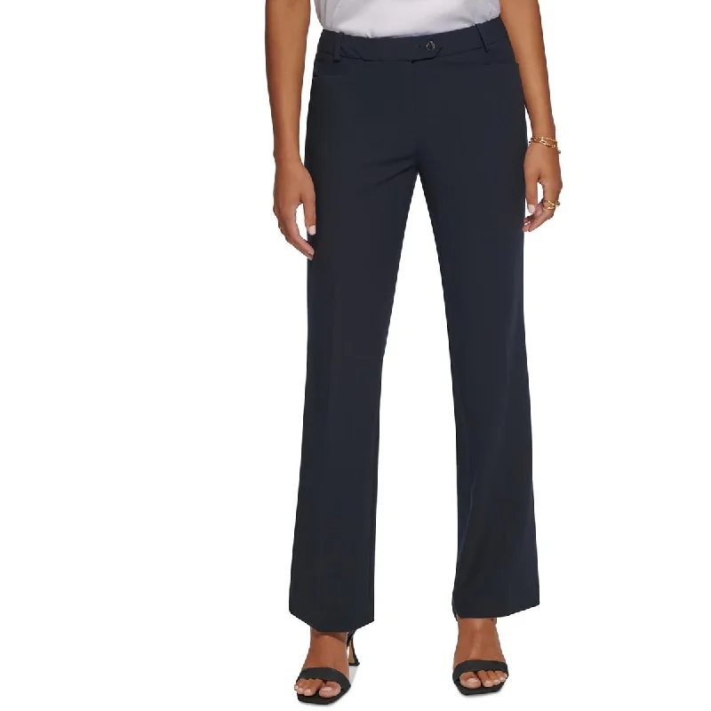 Calvin Klein Womens Low Rise Modern Fit Straight Leg Pants