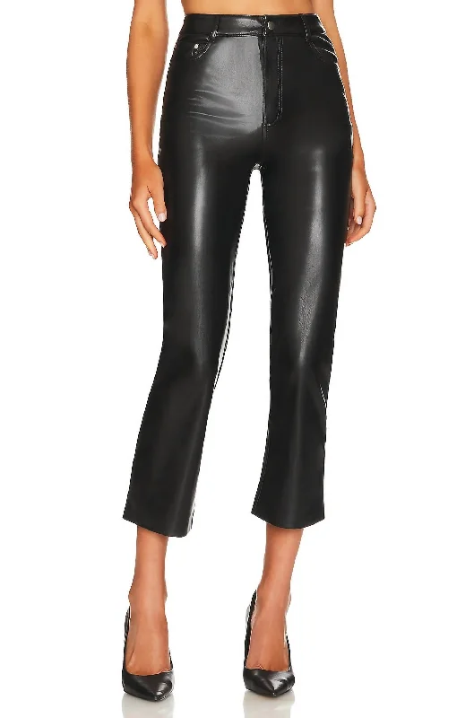 Hanie Vegan Leather Pant In Black