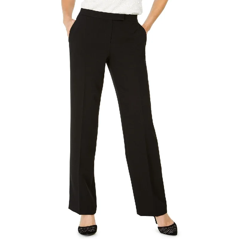 Kasper Womens Petites Tab Waist Work Trouser Pants