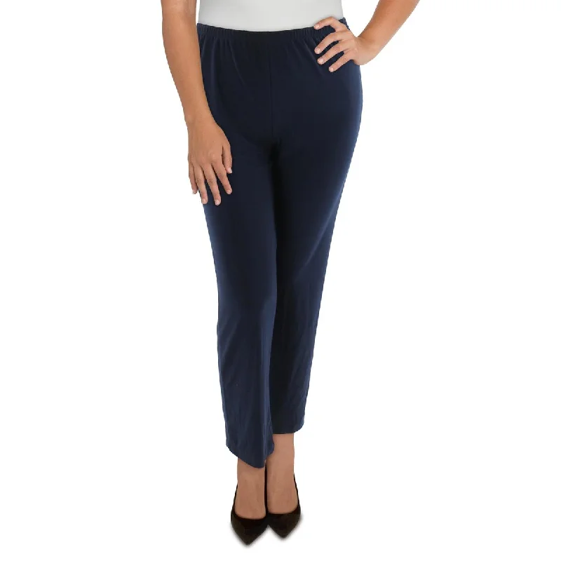 R&M Richards Womens Petites Knit Pull On Dress Pants