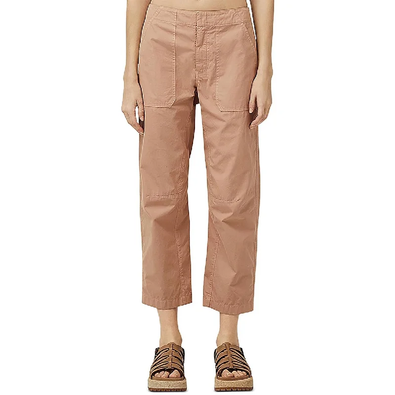 Rag & Bone Womens High Rise Cropped Straight Leg Pants